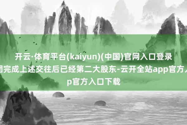 开云·体育平台(kaiyun)(中国)官网入口登录红豆集团完成上述交往后已经第二大股东-云开全站app官方入口下载